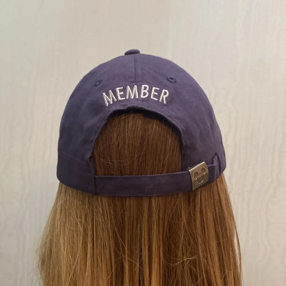 Disney Parks Disney Vacation Club Member Adjustable Cap Hat Blue Strap Back